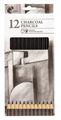 151 Artist Charcoal Pencils - Pack Of 12