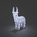 KONST SMIDE Acrilic Reindeer 32 White LED Timer B/O