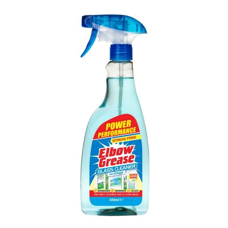 ELBOW GREASE Glass Cleaner Spray 500ml Fairway Electrical