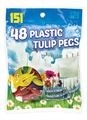 151 48 Pack Plastic Tulip Pegs