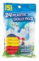 151 24 Pack Large Plastic Dolly Pegs