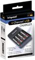 INFAPOWER 5 Channel USB Recharger - 4 x AA 1300mAh