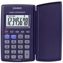 Casio Pocket Calculator with Euro Conversion HL820VER