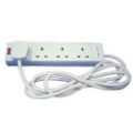 LYVIA 4 Gang 2 Metre Extension Lead Surge Protected (9440)