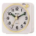 RAVEL Mini Travel Alarm Clock White 57x56x28mm