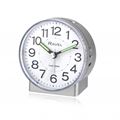 RAVEL Round Alarm Clock Silver 82x82x45mm