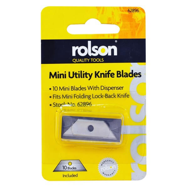 ROLSON 10pc Mini Utility Knife Blades - Fairway Electrical