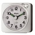 RAVEL Mini Travel Alarm Clock Silver 57x56x28mm