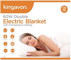 KINGAVON Double Electric Blanket 120 x 107cm